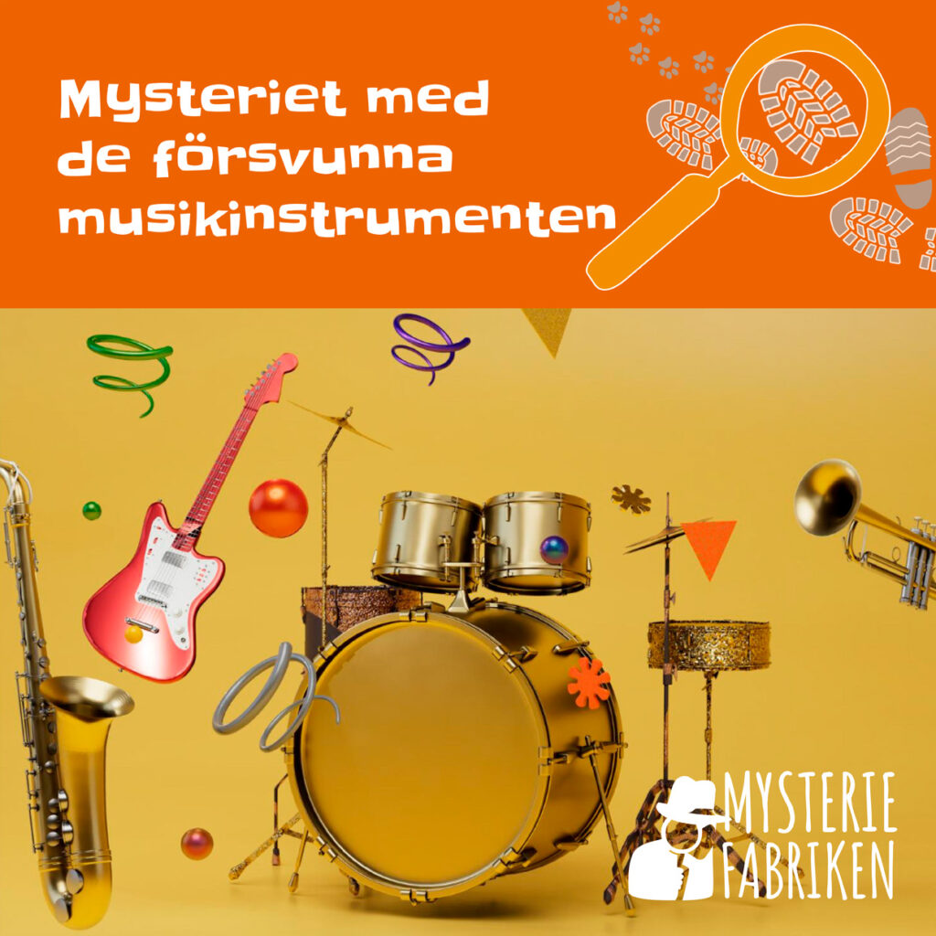 Mysteriet med de försvunna musikinstrumenten. Vilken av de sex bovarna har tagit skolans musikinstrument och varför?